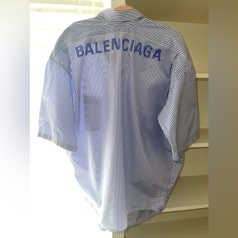 Blue balenciaga oversized T shirt/dresss. Size 36. Can fit S-L.